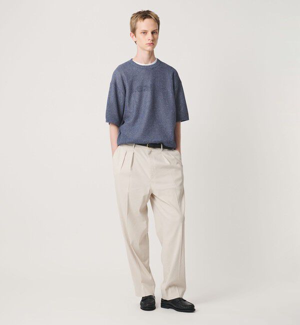 BEAUTY&YOUTH UNITED ARROWS「ダイアゴナル ウェーブ パターン クルーネック ニット」|ニット・セーター|