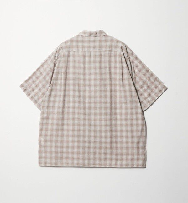 STEVEN ALAN「＜Steven Alan＞ コットン/シルク オンブレーチェック オープンカラー シャツ BOX」|シャツ・ブラウス|