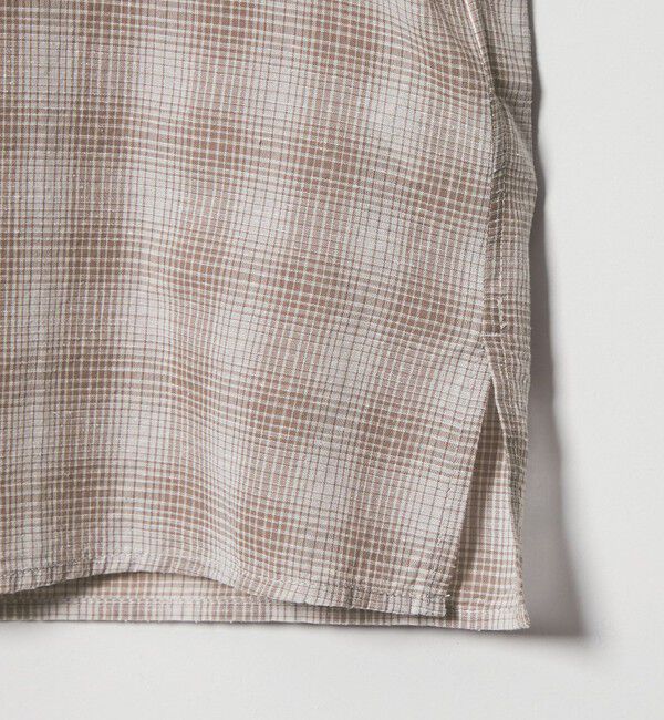 STEVEN ALAN「＜Steven Alan＞ コットン/シルク オンブレーチェック オープンカラー シャツ BOX」|シャツ・ブラウス|