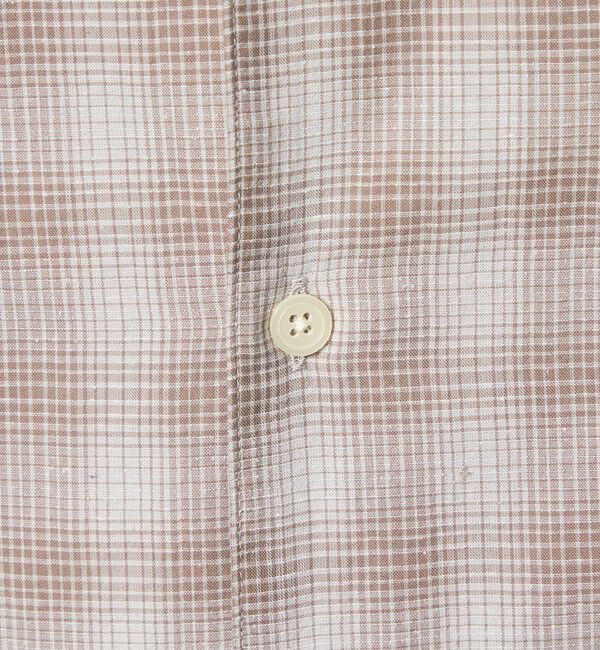 STEVEN ALAN「＜Steven Alan＞ コットン/シルク オンブレーチェック オープンカラー シャツ BOX」|シャツ・ブラウス|