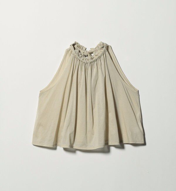 ATTISESSION「＜ATTISESSION＞シアージャージ ギャザー ホルターネックトップス」|Tシャツ・カットソー|