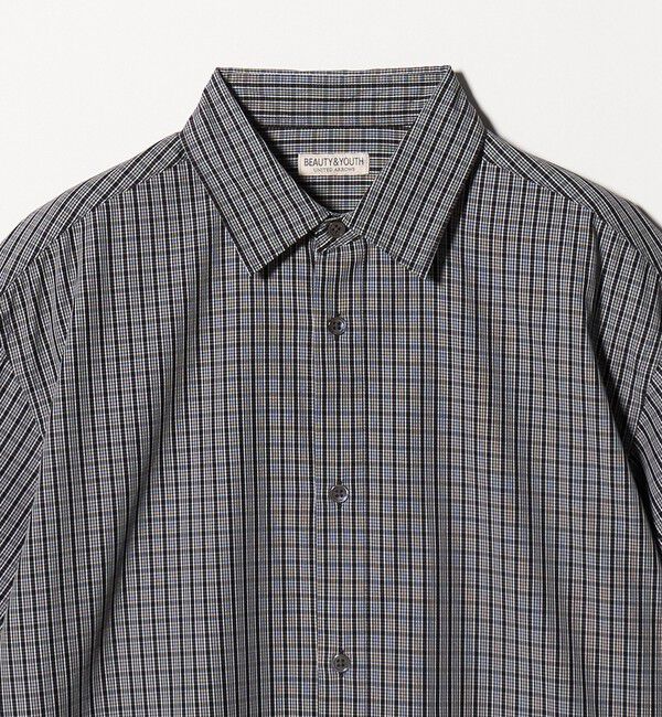 BEAUTY&YOUTH UNITED ARROWS「チェック ショートスリーブ レギュラー シャツ FORM型」|シャツ・ブラウス|