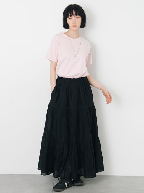 Samansa Mos2「インドボイルギャザースカート」|スカート|