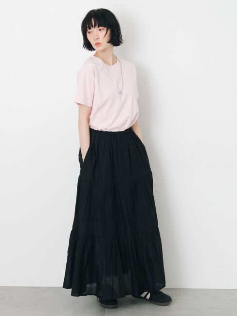 Samansa Mos2「インドボイルギャザースカート」|スカート|