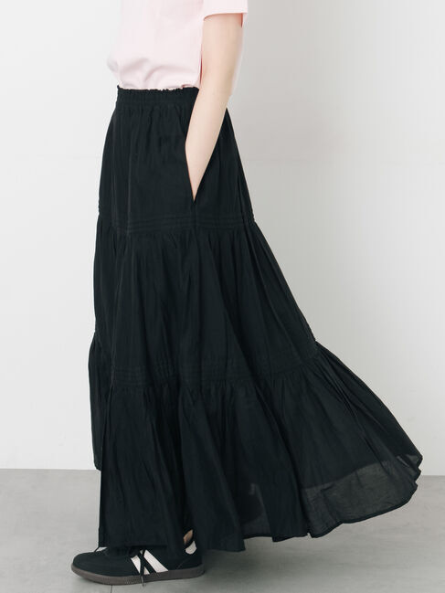 Samansa Mos2「インドボイルギャザースカート」|スカート|