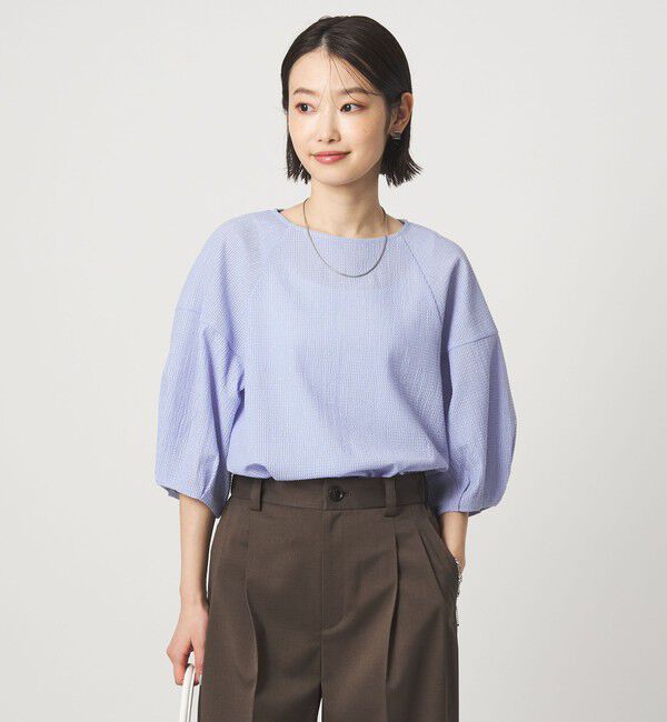 UNITED ARROWS green label relaxing「サッカー タックスリーブ プルオーバー カットソー」|Tシャツ・カットソー|LT.BLUE