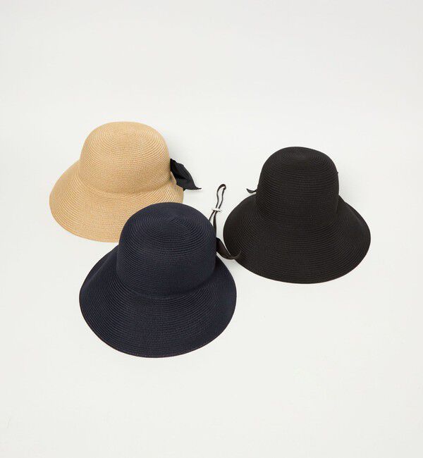 UNITED ARROWS green label relaxing「2WAY 遮光ブリム リボン ハット UVケア」|ハット|