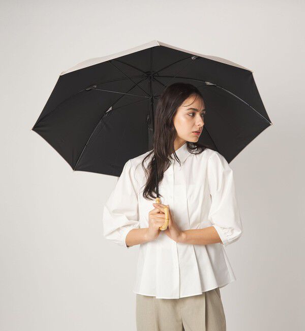 UNITED ARROWS green label relaxing「【別注】＜because＞パイピング アンブレラ 長傘 晴雨兼用 レイン UVカット」|傘|