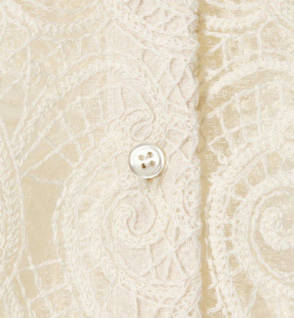 EMMEL REFINES「＜EMMEL REFINES＞EM ペイズリーレース ノースリーブ ブラウス」|シャツ・ブラウス|