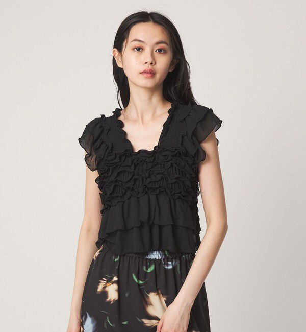 EMMEL REFINES「＜EMMEL REFINES＞EM フリルカット ビスチェ」|Tシャツ・カットソー|