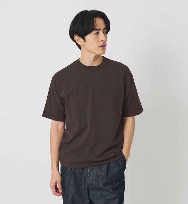 BEAUTY&YOUTH UNITED ARROWS「デオドラント ニットTシャツ 抗菌防臭 ウォッシャブル」|ニット・セーター|DK.BROWN