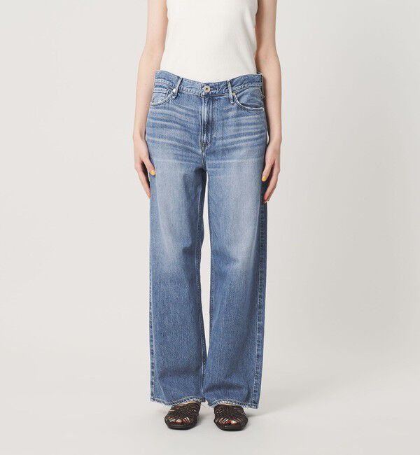 BEAUTY&YOUTH UNITED ARROWS「【別注】＜upper hights＞THE NIECE MID RISE ライトオンス デニムパンツ/コバルト」|デニム|