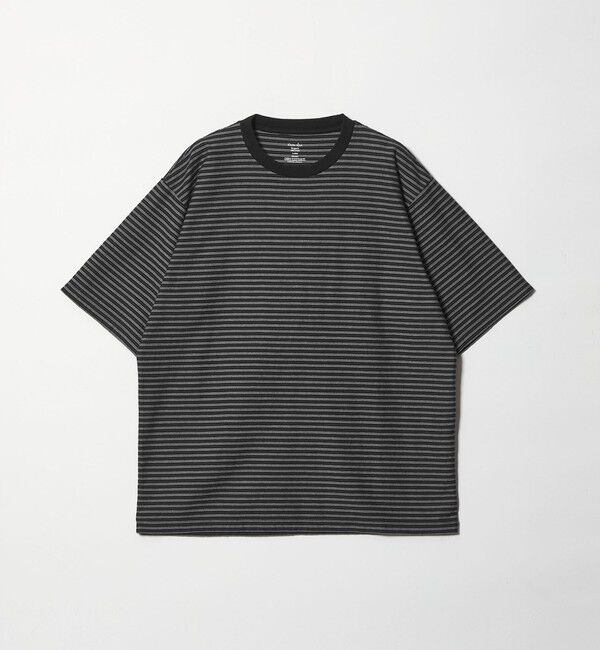 STEVEN ALAN「＜Steven Alan＞ オーガニックコットン ボーダー ショートスリーブ Tシャツ」|Tシャツ・カットソー|BLACK