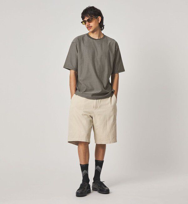 STEVEN ALAN「＜Steven Alan＞ オーガニックコットン ボーダー ショートスリーブ Tシャツ」|Tシャツ・カットソー|