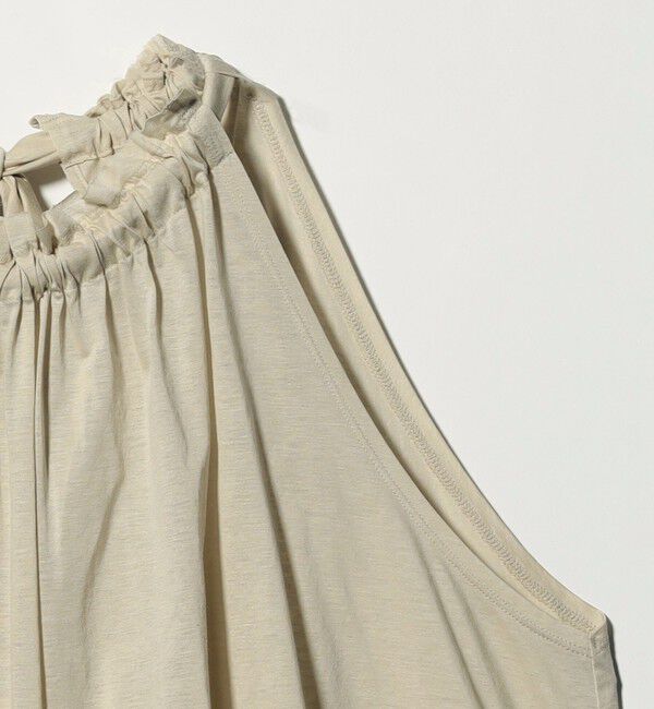 ATTISESSION「＜ATTISESSION＞シアージャージ ギャザー ホルターネックトップス」|Tシャツ・カットソー|