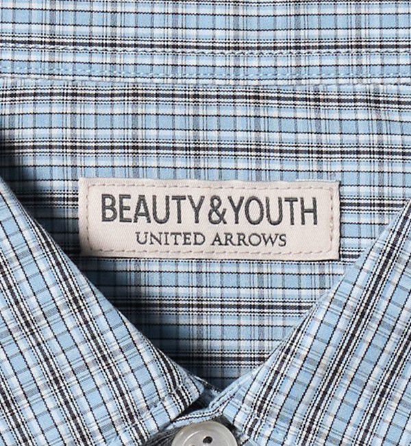 BEAUTY&YOUTH UNITED ARROWS「チェック ショートスリーブ レギュラー シャツ FORM型」|シャツ・ブラウス|