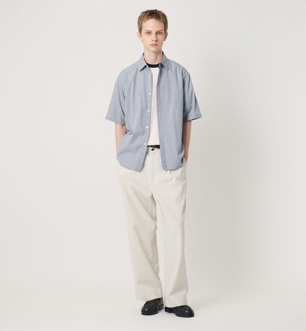 BEAUTY&YOUTH UNITED ARROWS「チェック ショートスリーブ レギュラー シャツ FORM型」|シャツ・ブラウス|