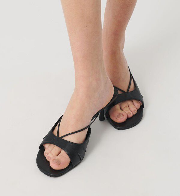 ATTISESSION「＜ATTISESSION＞アシンメトリー Vライン サンダル」|その他|