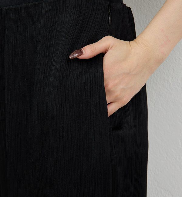  「サテンヨウリュウワイドパンツ」|チノ|