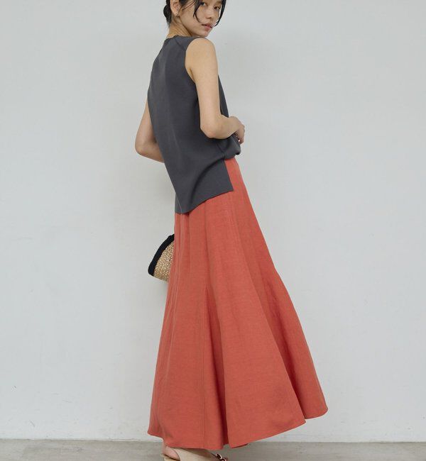  「リネンマチフレアスカート」|スカート|