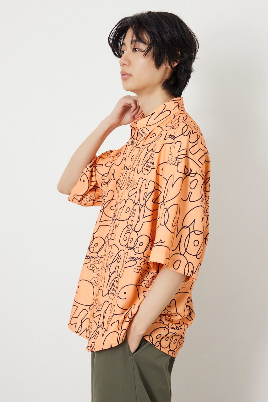 RODEO CROWNS「ドローイングホエールシャツ」|シャツ・ブラウス|