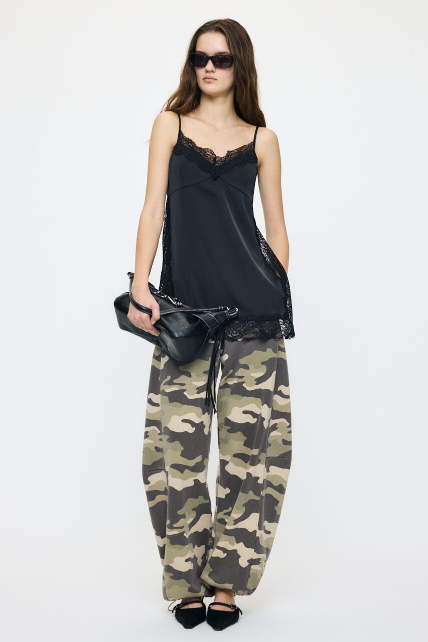 MOUSSY「LACE TRIM SATIN キャミ」|キャミソール|