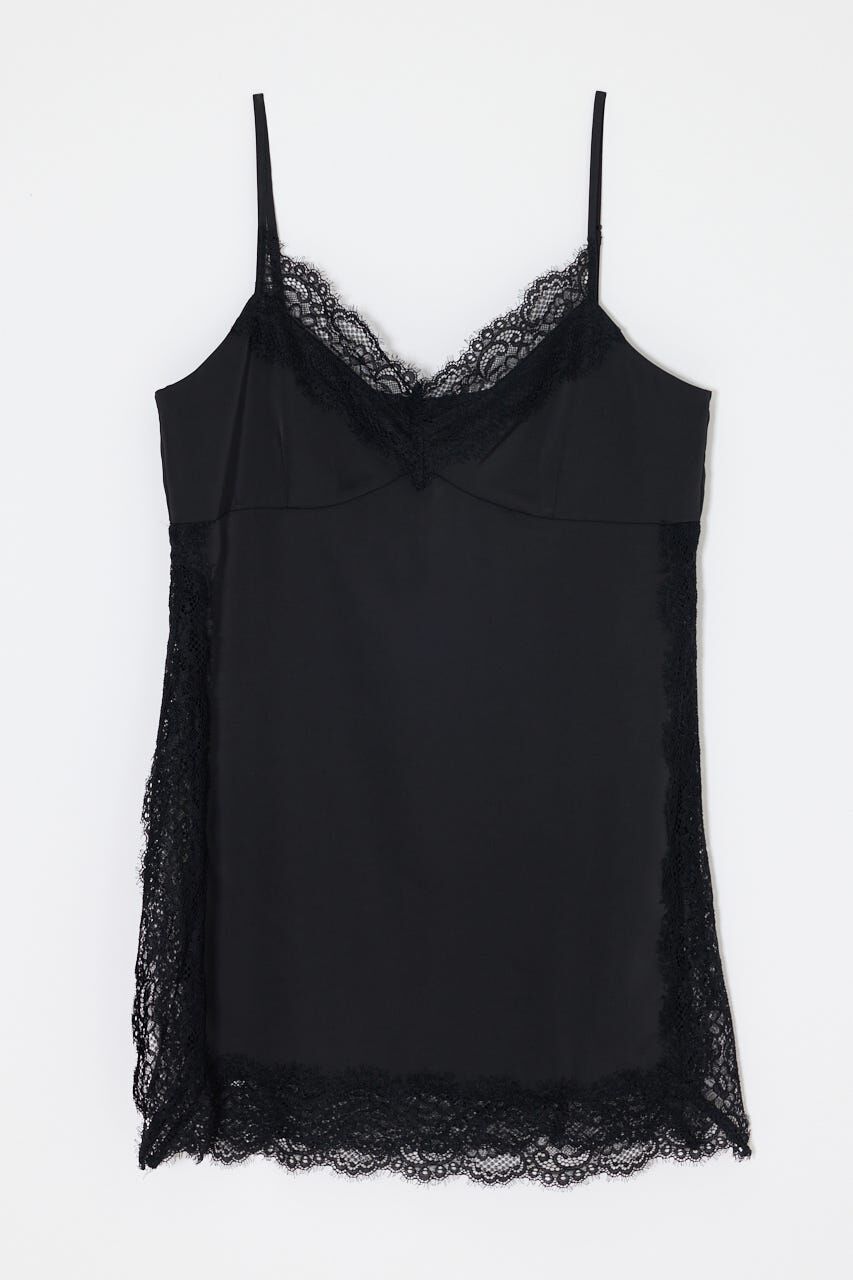 MOUSSY「LACE TRIM SATIN キャミ」|キャミソール|