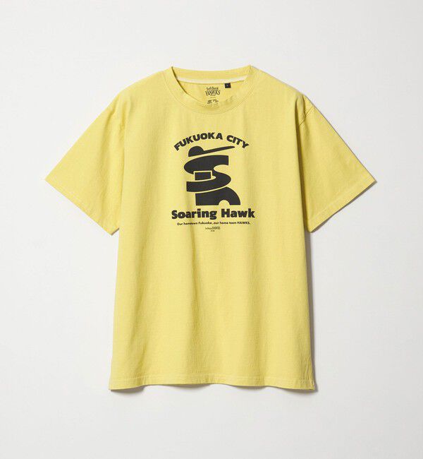 UNITED ARROWS green label relaxing「【別注】＜SoftBank HAWKS&times;FRUIT OF THE LOOM&times;GLR＞プリントTシャツ」|Tシャツ・カットソー|YELLOW