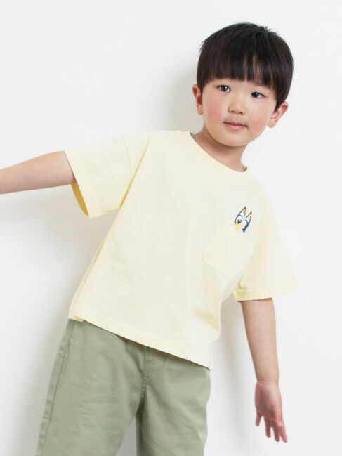 Samansa Mos2 Lagom「【ブルーイ】ポケット付きプリントTシャツ」|Tシャツ・カットソー|