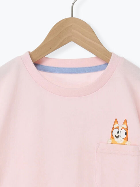Samansa Mos2 Lagom「【ブルーイ】ポケット付きプリントTシャツ」|Tシャツ・カットソー|