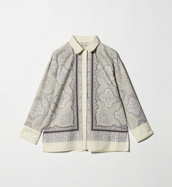 UNITED ARROWS「スカーフ プリント シャツ ‐ウォッシャブル‐」|シャツ・ブラウス|