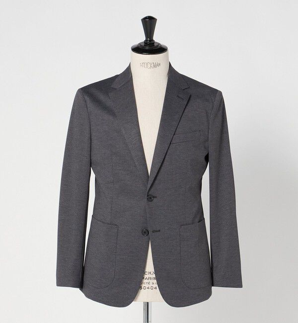 UNITED ARROWS green label relaxing「A+ プリントジャージ 2B スタンダード セットアップ ジャケット -ウォッシャブル・ストレッチ-」|テーラードジャケット|