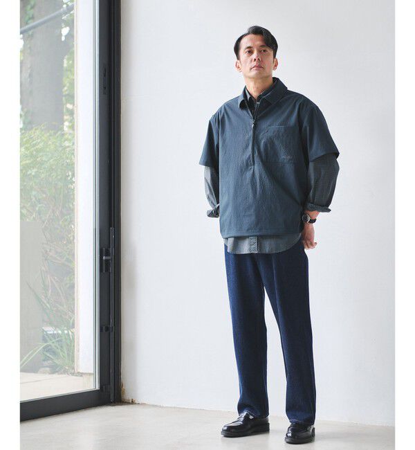 UNITED ARROWS green label relaxing「【別注】＜Marmot＞ハーフジップ 半袖 シャツ -はっ水-」|シャツ・ブラウス|
