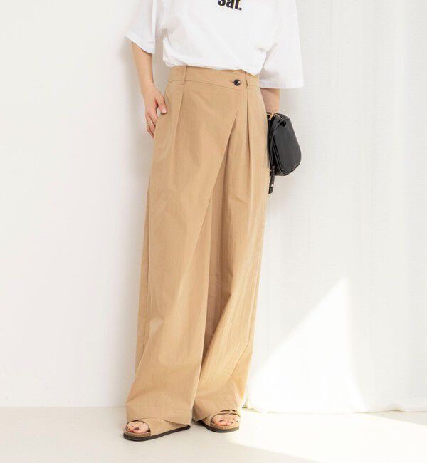 NOLLEY'S「【一部WEB限定サイズ】ウォッシャブル撥水ワイドラップパンツ」|その他|