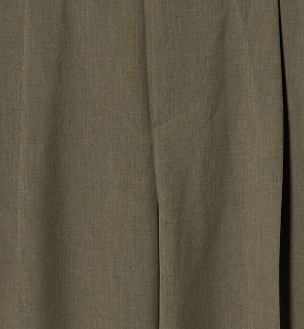 BEAUTY&YOUTH UNITED ARROWS「ポリエステルポプリン 2タック タブ ワイドパンツ 吸水速乾 接触冷感 ウォッシャブル」|チノ|