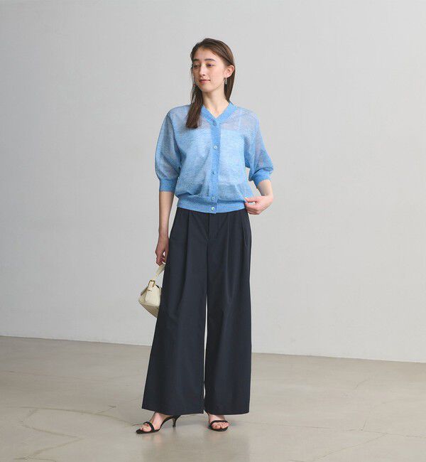 UNITED ARROWS「ティピカル イージー ワイドパンツ ‐はっ水 UVカット 防しわ ウォッシャブル‐」|スラックス|
