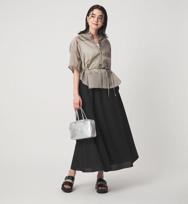 UNITED ARROWS green label relaxing「【結論シリーズ】ドライクロス フレアスカート［size SHORT/TALLあり］」|フレア|
