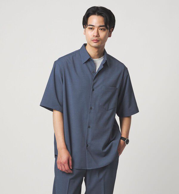 UNITED ARROWS green label relaxing「ポリエステル ドビー ジャストルーズ 半袖 シャツ -接触冷感・吸水速乾・ストレッチ-」|シャツ・ブラウス|ROYAL