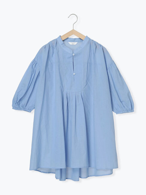 Samansa Mos2 blue「◎シフォンタックブラウス」|シャツ・ブラウス|