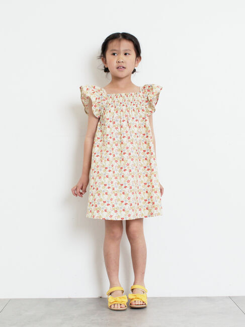 Samansa Mos2 Lagom「☆シャーリング花柄ワンピース」|ワンピース|