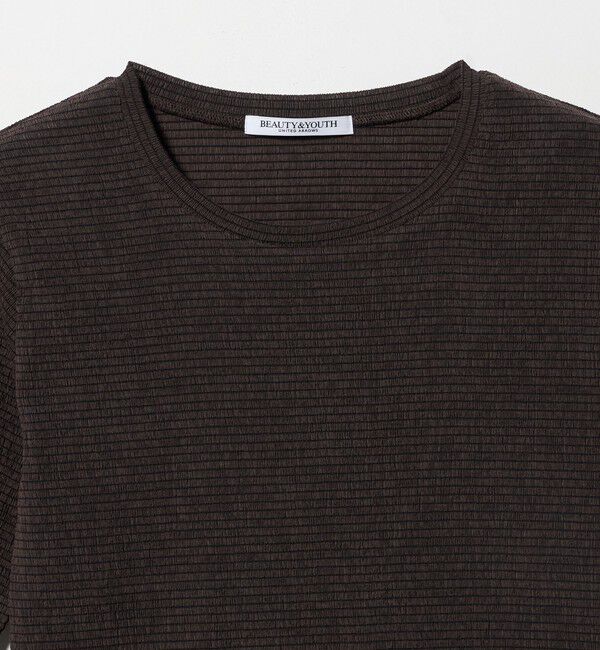 BEAUTY&YOUTH UNITED ARROWS「シャーリング コンパクト ボーダー Tシャツ」|Tシャツ・カットソー|