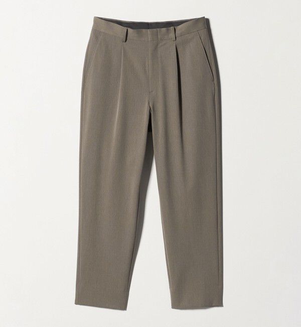 BEAUTY&YOUTH UNITED ARROWS「アルガン トロ 1プリーツ テーパード スラックス NO.7 ストレッチ」|チノ|