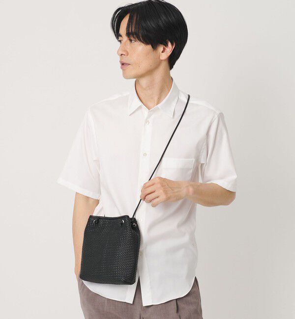 BEAUTY&YOUTH UNITED ARROWS「ウーブン メッシュ ミニ ショルダー バッグ」|ショルダー・メッセンジャー|BLACK