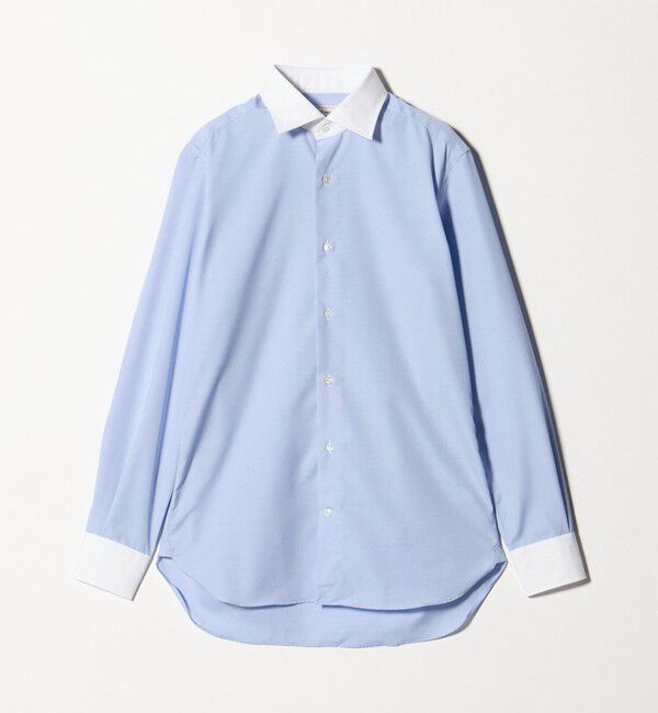 UNITED ARROWS「イージーケア AG マイクロチェック セミワイド クレリックカラーシャツ -抗菌防臭-」|シャツ・ブラウス|