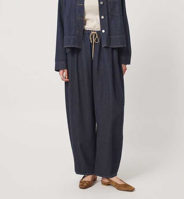 UNITED ARROWS「ステッチ デニム カーブパンツ」|デニム|NAVY