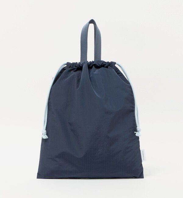 UNITED ARROWS green label relaxing「巾着バッグ（大）（リップストック） / キッズ」|リュック|NAVY