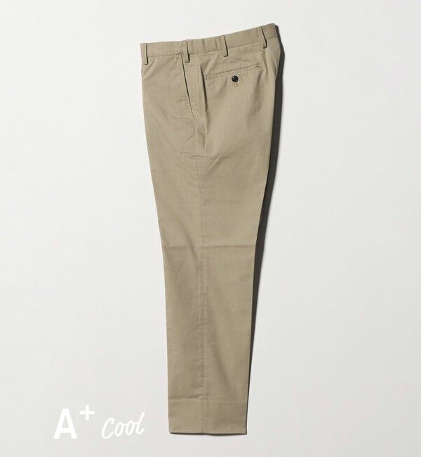 UNITED ARROWS green label relaxing「A+ COOL シャークスキン スタンダード アジャスター NP スラックス -ストレッチ・接触冷感・クリースキープ」|スラックス|