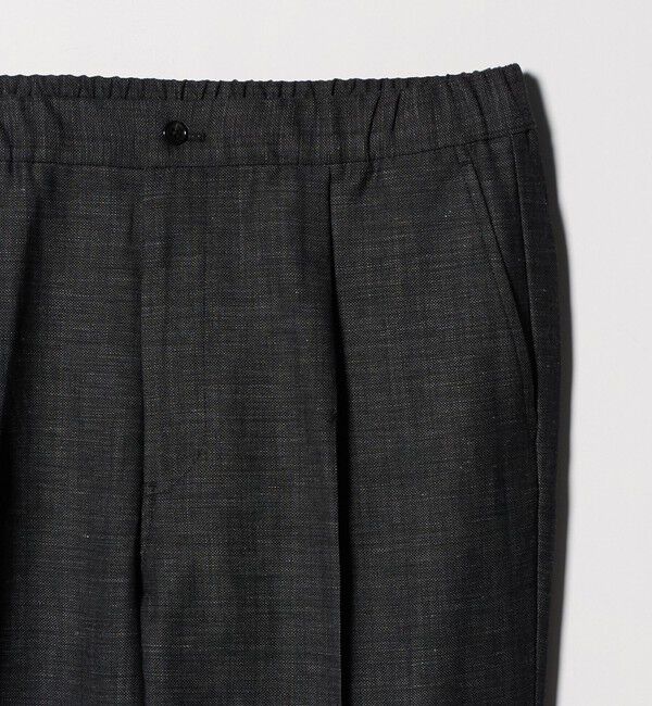 UNITED ARROWS green label relaxing「TW リネン デニムライク 01 ワイド 1プリーツ スラックス セットアップパンツ」|スラックス|