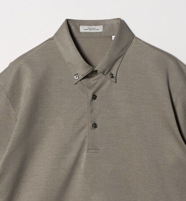 UNITED ARROWS green label relaxing「コットン ポリエステル ジャカード ナロー ボタンダウン ポロシャツ」|ポロシャツ|