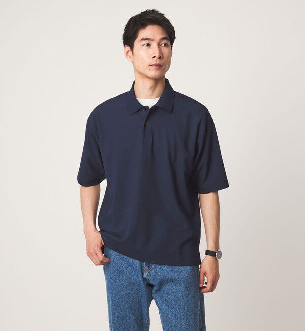 UNITED ARROWS green label relaxing「KIVANC 半袖 ポロシャツ」|ポロシャツ|NAVY